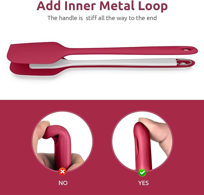 14in Extra Large Silicone Spatula: U-Taste 600ºF Heat Resistant Flexible - Image 8