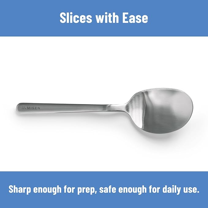 Misen Serrated Chef Spoon – Stainless Steel Multipurpose Cooking Spoon - Image 5
