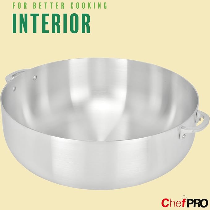 ALUMINUM CALDERO STOCK POT by Chef Pro, Superior Cooking Performance - Image 6