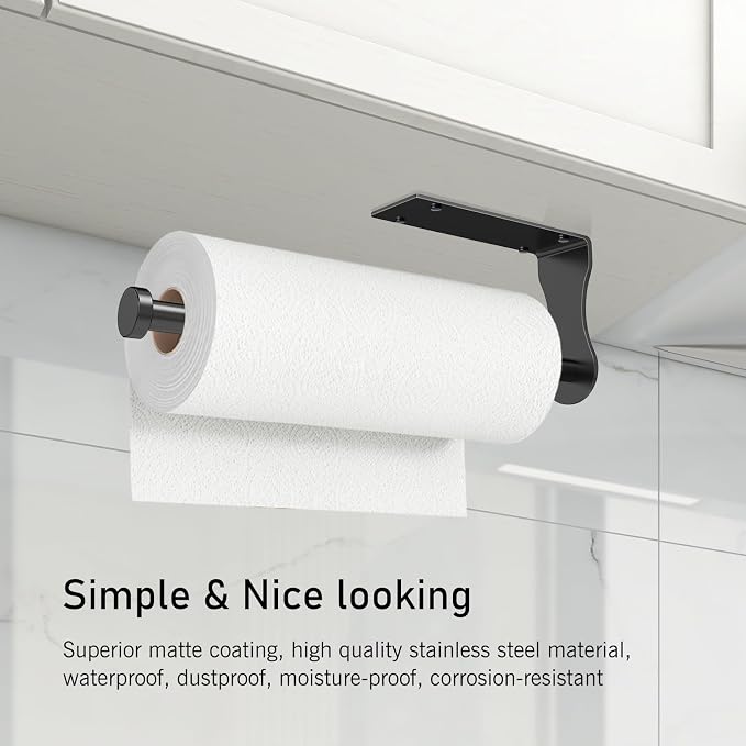 SetSail Paper Towel Holder, Single Hand Operable Paper Towel Holder Under - Image 6