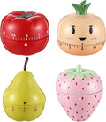 Amylove 4 Pieces Cute Kitchen Timer, Animal Mechanical Manual, Strawberry by Amylove