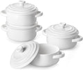 MALACASA Mini Cocotte Set - 14 OZ Small Casserole Dishes by MALACASA