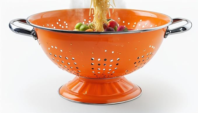 Calypso Basics by Reston Lloyd Powder Coated Enameled Colander, 3 Quart - Image 6