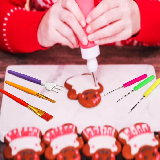 Boao 15 Pcs Cookie Decorating Supplies Tool Set Includes 6 Cookie Decorating - Image 3