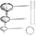 Large Small Funnel Set of 3, Food Grade Mini Funnels by YLYL