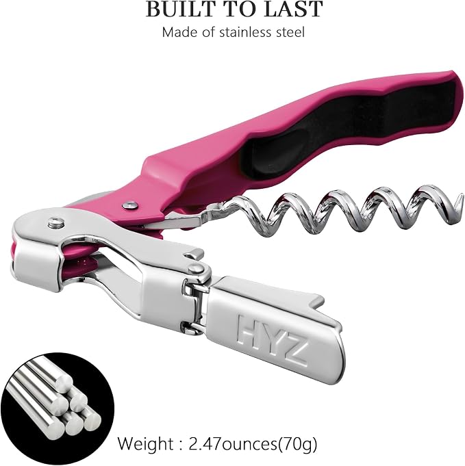 HYZ 2-Pack Wine Opener Waiter Corkscrew, Professional Wine Key - Image 3