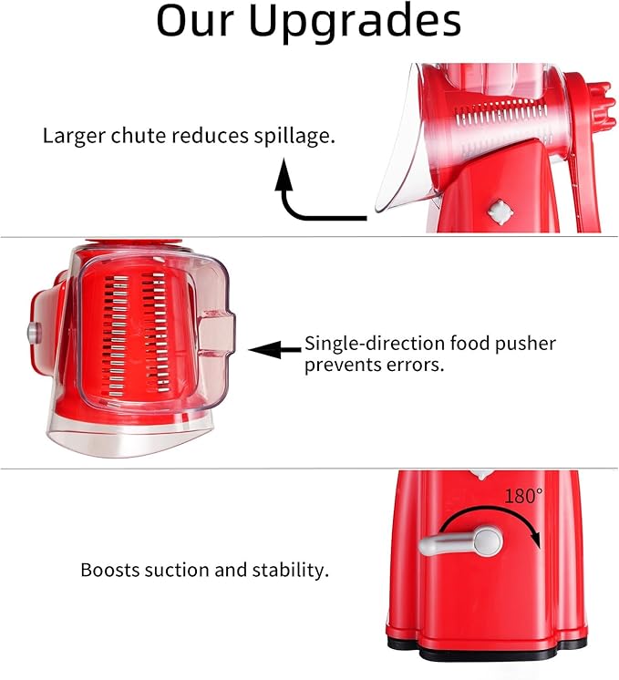 Upgrade Rotary Cheese Grater Shredder - Image 4