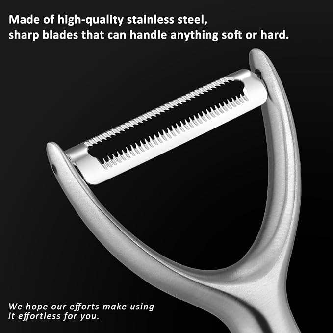 Serrated Blade Premium Y Type 304 Stainless Steel Multifunctional Kitchen - Image 3