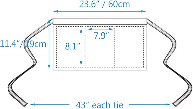 BOHARERS Waist Apron with 3 Pockets - Image 5