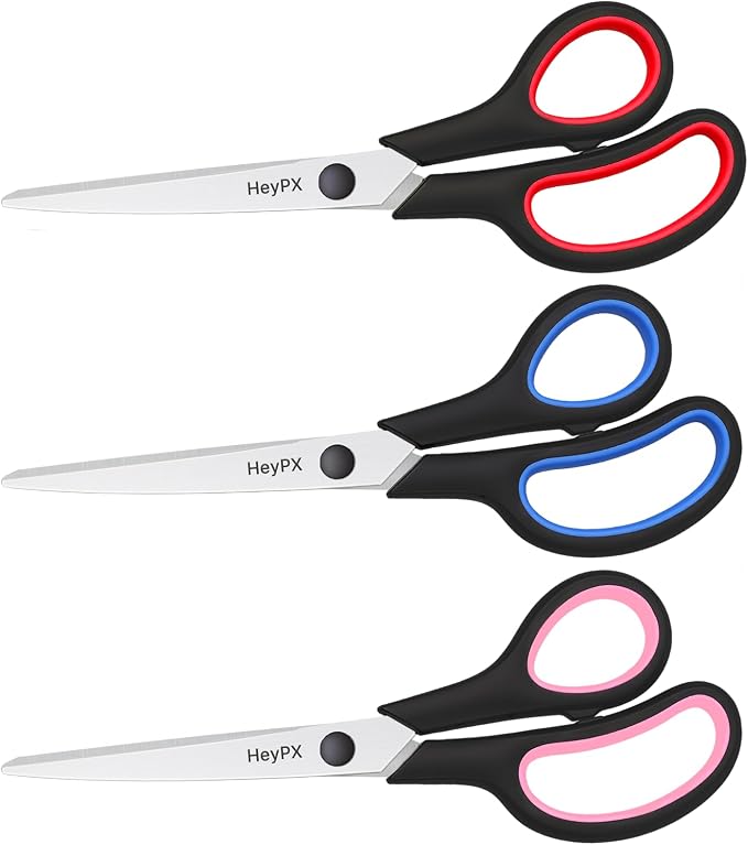 3-Pack 8.5" Ultra Sharp Stainless Steel Scissors - Image 7