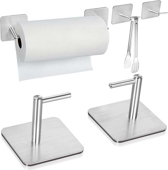 Magnetic Paper Towel Holders Heavy Duty Steel Brushed Holder by GBESTWOOW