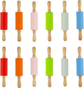 12 Pack Small Rolling Pin for Kids, 9 Inch Kids Rolling Pin for Home Kitchen by Miokun