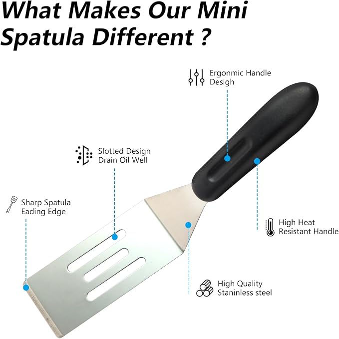 Small Metal Spatula, Mini Spatula - Image 5