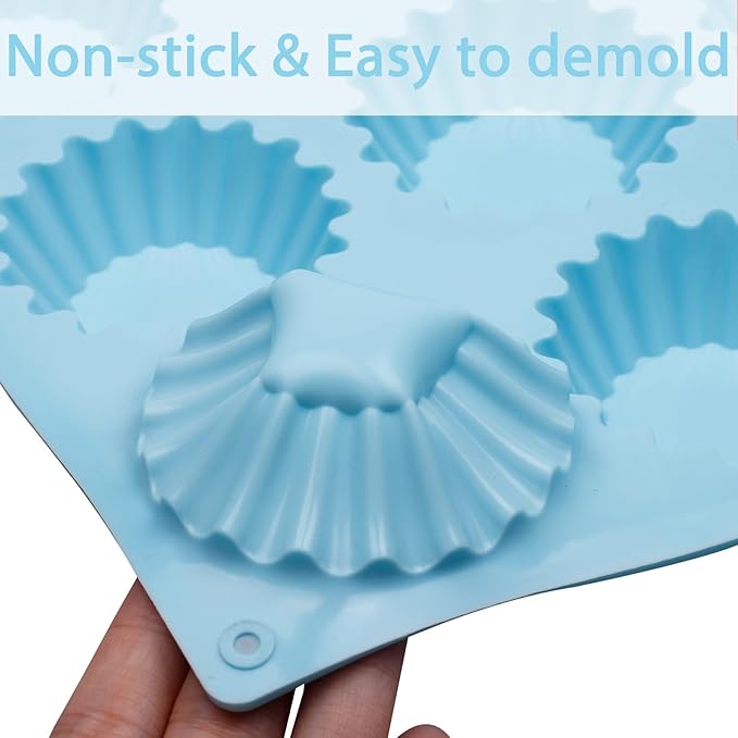 Silicone Peanut Butter Cup Molds, 3 Pack, 12-Cavity Non-stick Candy Chocolate - Image 3