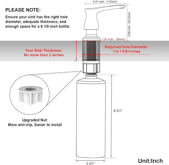 GAGALIFE Kitchen Sink Soap Dispenser - Image 7