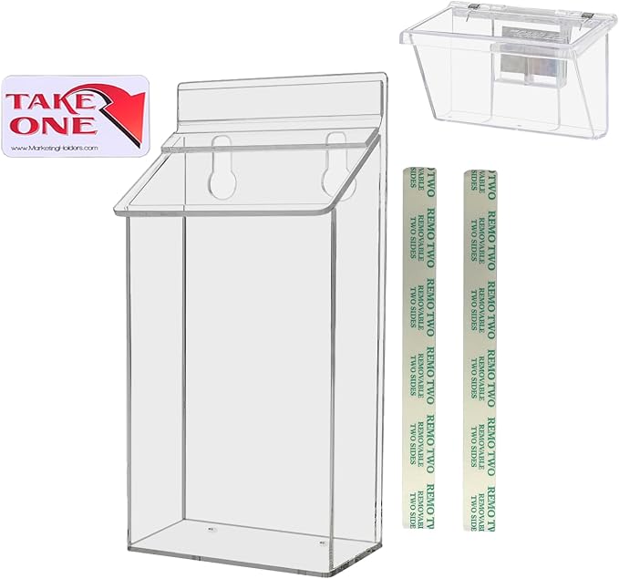 Outdoor Brochure Holder Holds 4" x 6" Advertising Postcards by MarketingHolders