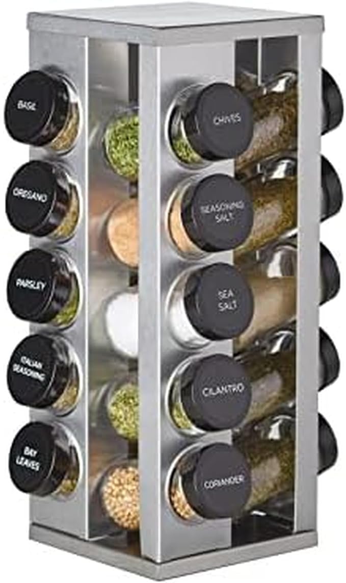Kamenstein 20 Jar Heritage Revolving Spice Rack by Kamenstein