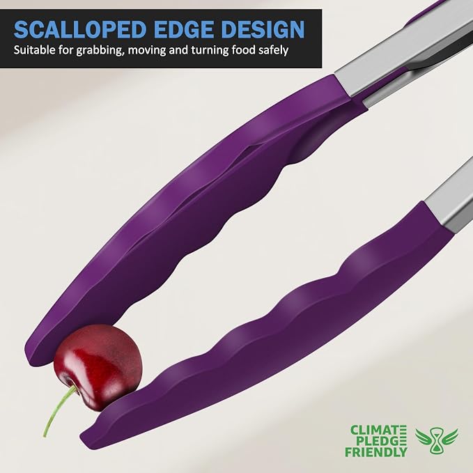 Kitchen Tongs, Stainless Steel Cooking Tongs - Image 3