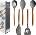 Kitchen Utensils Set, Silicone Cooking Utensils Set, Non-Stick Silicone Spatula by Miusco