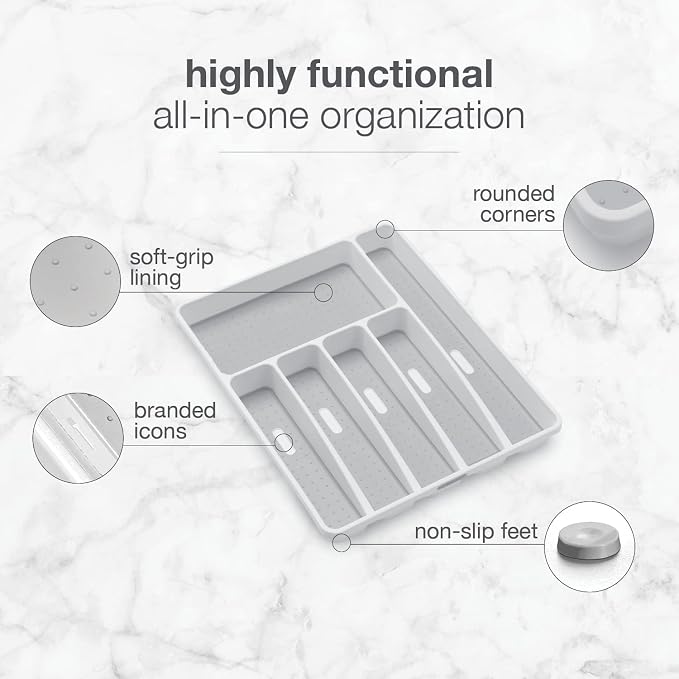 madesmart Classic Large Silverware Tray - Image 3