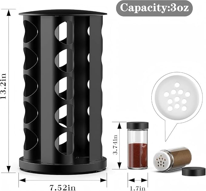Handisen Rotating Spice Rack Organizer - Image 6