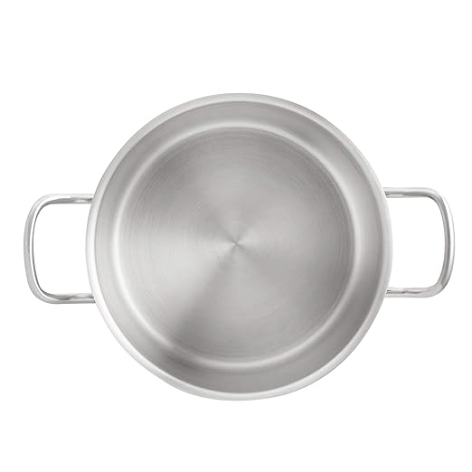 Amazon Basics 12 Quarts Stainless Steel Aluminum-Clad Stock Pot - Image 4