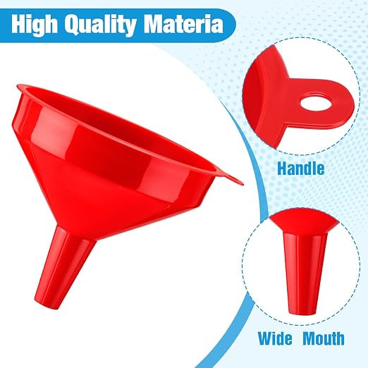 Honeydak 18 Pcs Plastic Funnels 4.7 Inch Wide Mouth Multi-Purpose Funnels - Image 2