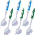Hsei 6 Pcs Blue and Green Kitchen Scrub Dish Brush Bulk by Hsei