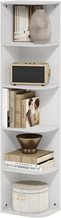 Furinno PASIR Book Shelf, 5-Tier Corner Bookshelf by Furinno-FitsYourSpaceFitsYourBudget