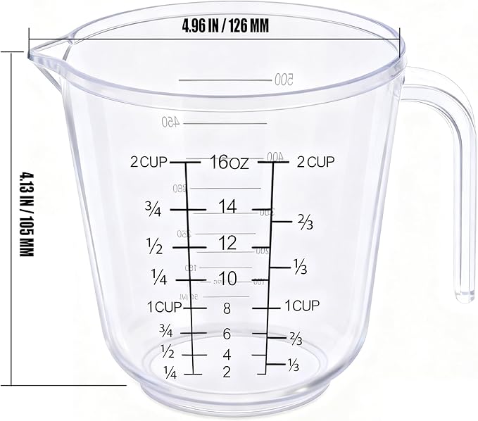 DOTINGHUX Measuring Cup, 2 Cup - Image 2