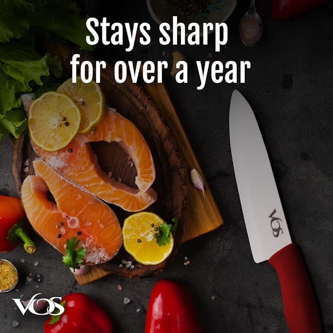 Vos Ceramic Knife with Peeler, Knives Set - Image 2