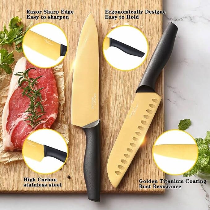 Marco Almond® Gold Knife Set - Image 2