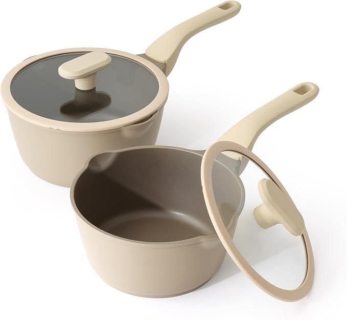 PRICUSIS Nonstick Saucepan Set by PRICUSIS