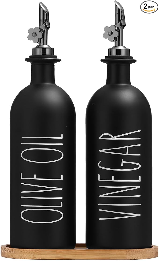 HOMCDALY 16oz Olive Oil Dispenser Bottles by HOME
