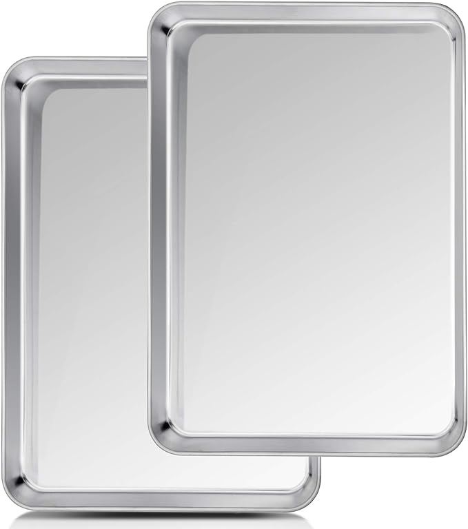 TeamFar Baking Sheet, 20’’×14’’×1’’, Cookie Sheet Half Sheet Baking Pans by TeamFar