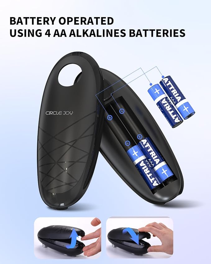 CIRCLE JOY Electric Can Opener, One-Touch Automatic Can Opening - Image 6