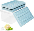 Ice Cube Trays with Lid and Bin, 1.0 IN Small Round Ice Cube Mold by DclobTop