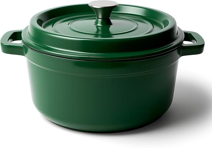 6.5 Quart Dutch Oven Pot with Lid, Non Stick Enameled Cast Iron Dutch Oven by Fijinhom