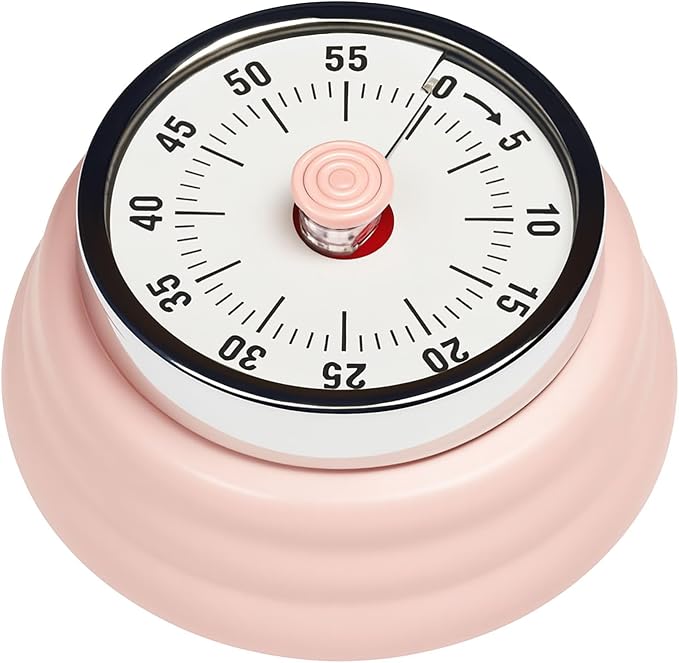 Elegant Stainless Steel Vintage Kitchen Timer by Hongjie