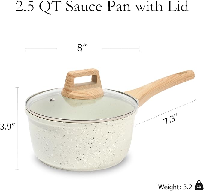 ESLITE LIFE Nonstick Sauce Pan - Image 2