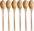 AOOSY Wooden Spoons for Cooking, 9 Inches 6 Pieces Japanese Natural Ellipse by AOOSY