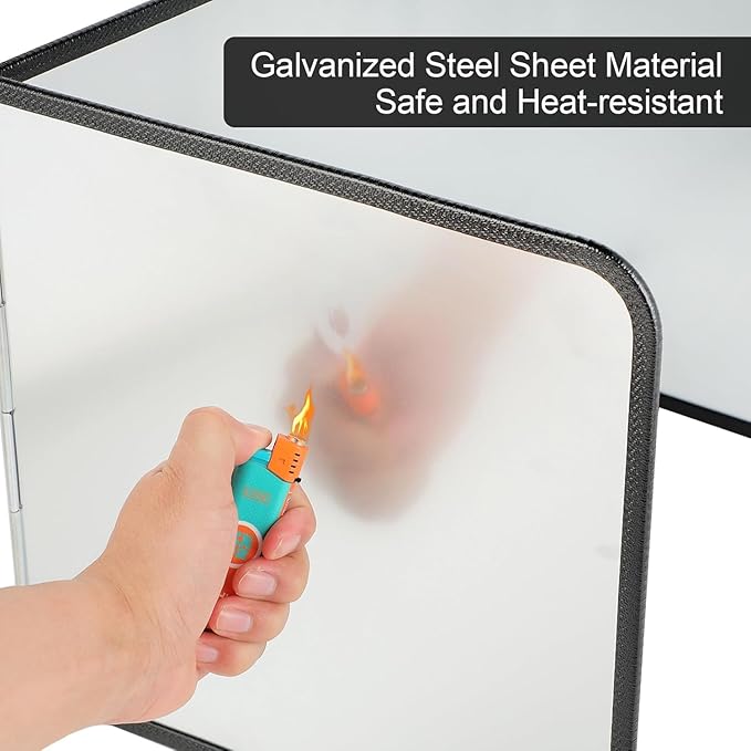3 Sided Foldable Splatter Guard, Stainless Steel Grease Splatter Screen - Image 5