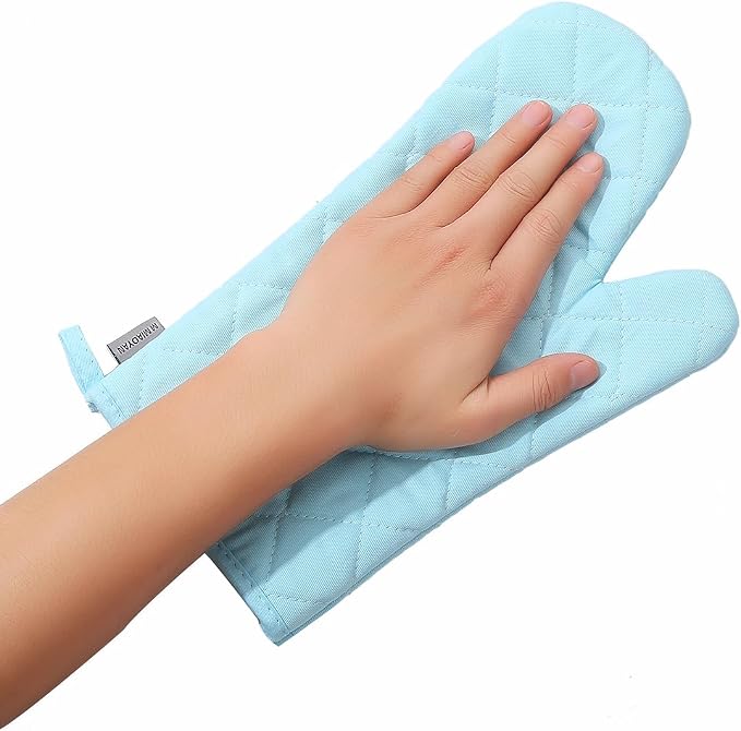 Oven Mitts and Pot Holders 4 pcs Set, High Heat Resistant 500 Degree Extra - Image 6