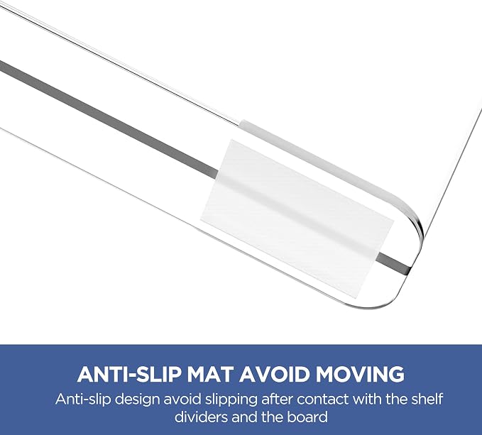 HBlife    Clear Shelf Dividers, 2 Pack Purse Organizer - Image 8