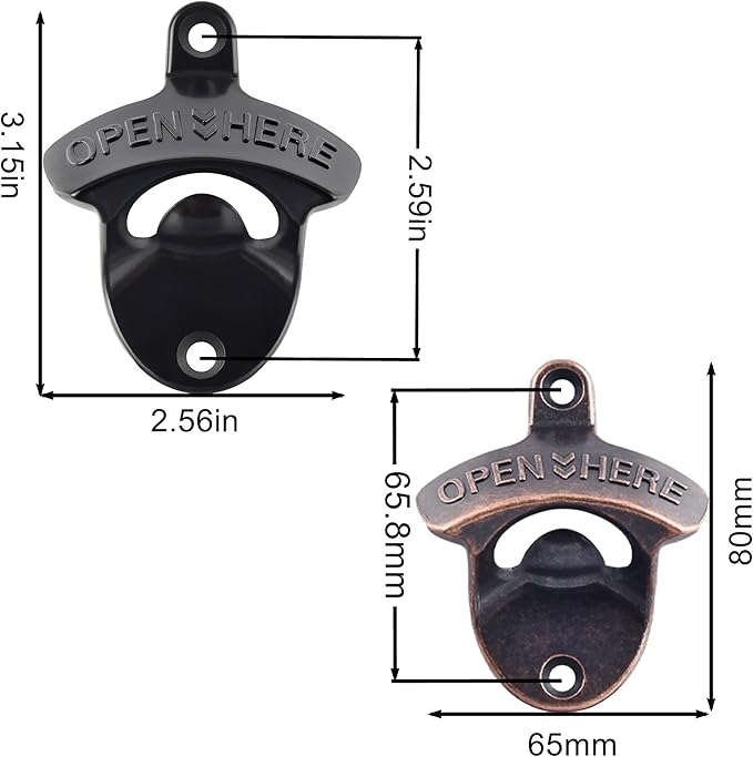 24 PCS Bulk Beer Bottle Opener Wall Mount Rustproof - Image 5