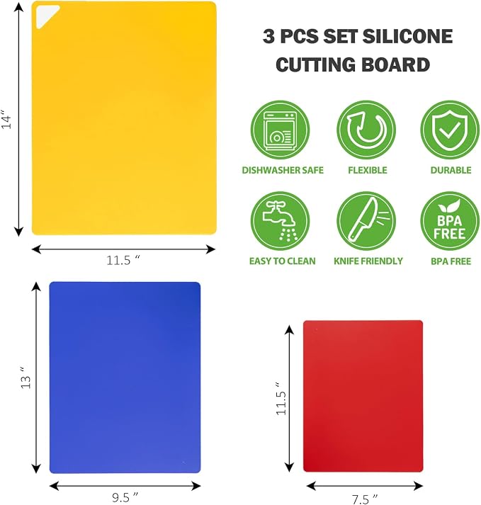 WK Flexible Plastic Cutting Boards - Image 2