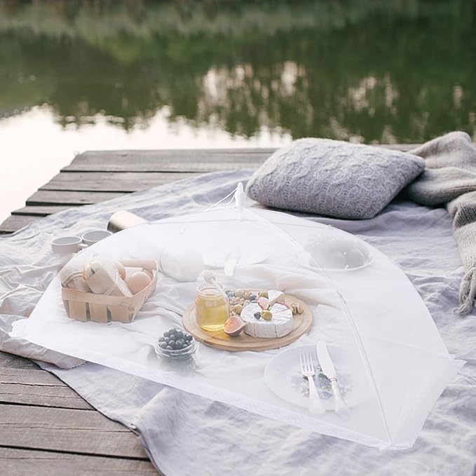 ZMCINER 7 Pack Food Covers for Outdoors Mesh Screen Include Food Tents 1 Extra - Image 7