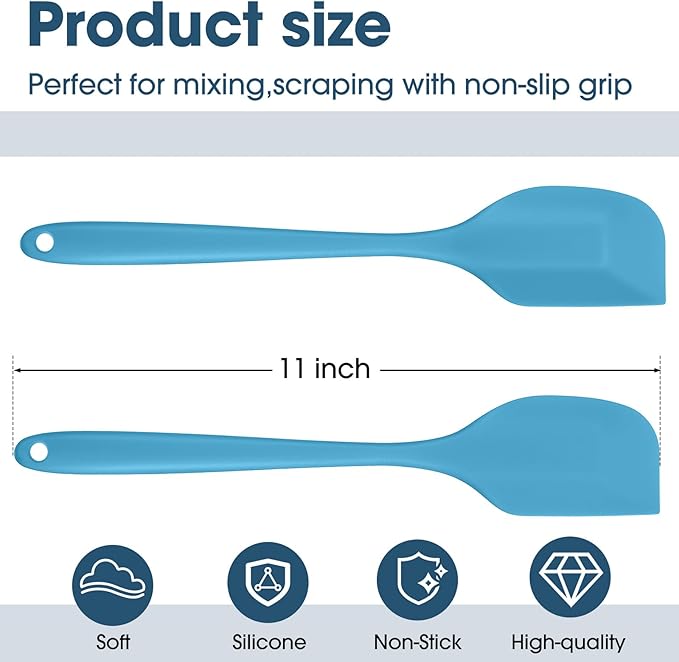 Irenare 24 Pcs Silicone Spatulas 11 Inch Large Rubber Spatulas Heat Resistant - Image 2