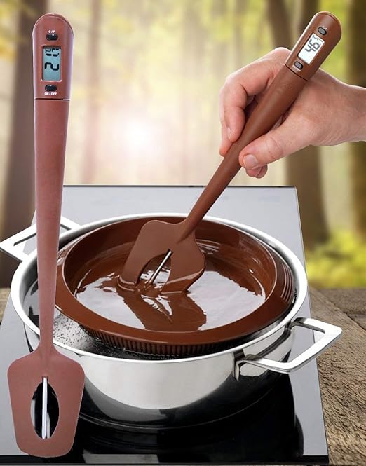 HUOZHI Digital LCD Candy Spatula Thermometer, Instant Read Meat & Candy - Image 2