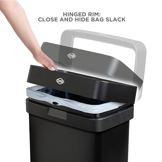 Clorox 13 Gallon Trash Can - 50L Slim Open Top Garbage Bin - Image 6
